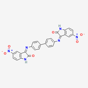 3,3'-(4,4'-biphenyldiyldinitrilo)bis(5-nitro-1,3-dihydro-2H-indol-2-one)