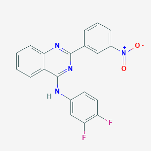 N-(3,4-difluorophenyl)-2-(3-nitrophenyl)quinazolin-4-amine