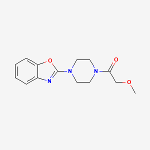 1-[4-(1,3-BENZOXAZOL-2-YL)PIPERAZINO]-2-METHOXY-1-ETHANONE