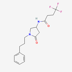 4,4,4-trifluoro-N-[5-oxo-1-(3-phenylpropyl)-3-pyrrolidinyl]butanamide