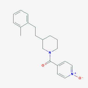 4-({3-[2-(2-methylphenyl)ethyl]-1-piperidinyl}carbonyl)pyridine 1-oxide