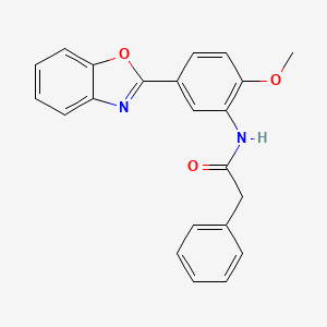 N-[5-(1,3-benzoxazol-2-yl)-2-methoxyphenyl]-2-phenylacetamide