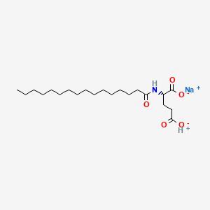 molecular formula C21H38NNaO5 B610912 Sodium palmitoyl glutamate CAS No. 35057-12-6