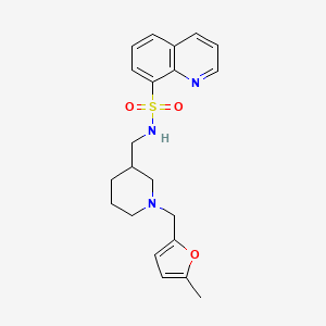 N-({1-[(5-methyl-2-furyl)methyl]-3-piperidinyl}methyl)-8-quinolinesulfonamide