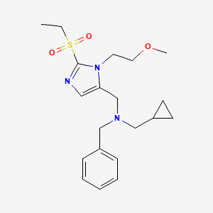 N-benzyl-1-cyclopropyl-N-{[2-(ethylsulfonyl)-1-(2-methoxyethyl)-1H-imidazol-5-yl]methyl}methanamine