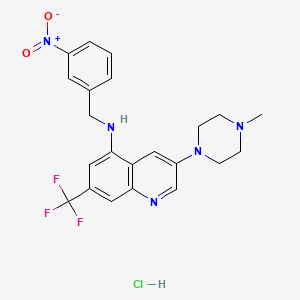molecular formula C22H23ClF3N5O2 B610918 SOMG-833 HCl CAS No. 1268264-10-3