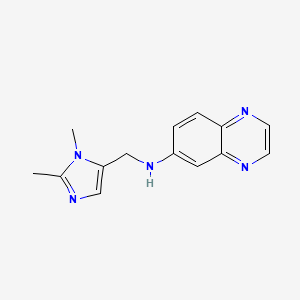 N-[(1,2-dimethyl-1H-imidazol-5-yl)methyl]-6-quinoxalinamine trifluoroacetate