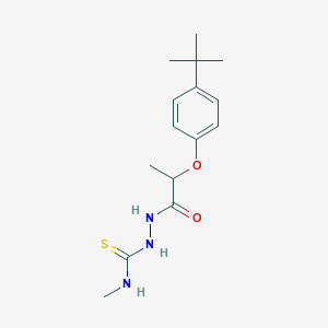 2-[2-(4-tert-butylphenoxy)propanoyl]-N-methylhydrazinecarbothioamide