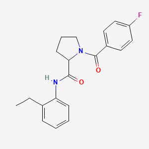 N-(2-ethylphenyl)-1-(4-fluorobenzoyl)prolinamide