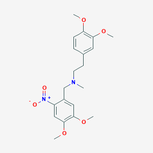 N-[(4,5-dimethoxy-2-nitrophenyl)methyl]-2-(3,4-dimethoxyphenyl)-N-methylethanamine