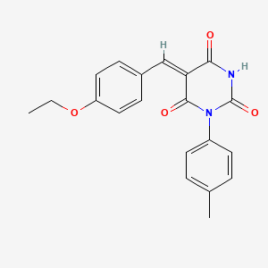 (5Z)-5-[(4-ethoxyphenyl)methylidene]-1-(4-methylphenyl)-1,3-diazinane-2,4,6-trione