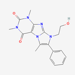 8-(2-HYDROXYETHYL)-1,3,6-TRIMETHYL-7-PHENYL-1H,2H,3H,4H,8H-IMIDAZO[1,2-G]PURINE-2,4-DIONE