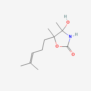 4-Hydroxy-4,5-dimethyl-5-(4-methylpent-3-en-1-yl)oxazolidin-2-one