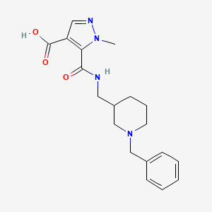 5-({[(1-benzyl-3-piperidinyl)methyl]amino}carbonyl)-1-methyl-1H-pyrazole-4-carboxylic acid