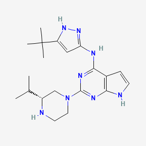 molecular formula C20H30N8 B610933 Spastazoline CAS No. 2351882-11-4
