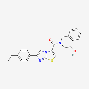 N-benzyl-6-(4-ethylphenyl)-N-(2-hydroxyethyl)imidazo[2,1-b][1,3]thiazole-3-carboxamide