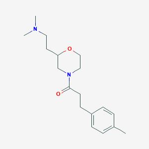 N,N-dimethyl-2-{4-[3-(4-methylphenyl)propanoyl]-2-morpholinyl}ethanamine