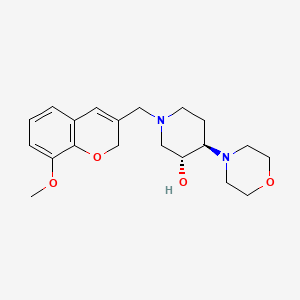 (3R,4R)-1-[(8-methoxy-2H-chromen-3-yl)methyl]-4-morpholin-4-ylpiperidin-3-ol