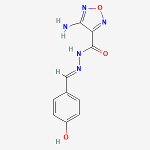 4-amino-N'-(4-hydroxybenzylidene)-1,2,5-oxadiazole-3-carbohydrazide