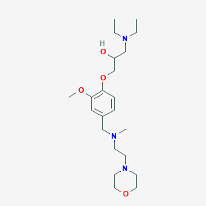 1-(Diethylamino)-3-[2-methoxy-4-[[methyl(2-morpholin-4-ylethyl)amino]methyl]phenoxy]propan-2-ol