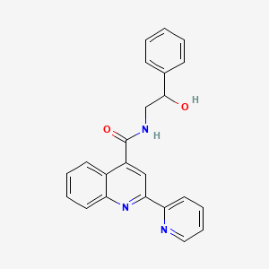 molecular formula C23H19N3O2 B6109451 N-(2-hydroxy-2-phenylethyl)-2-(2-pyridinyl)-4-quinolinecarboxamide 