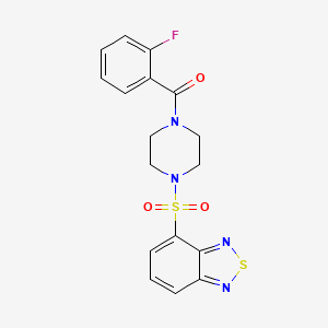 [4-(2,1,3-Benzothiadiazol-4-ylsulfonyl)piperazin-1-yl](2-fluorophenyl)methanone