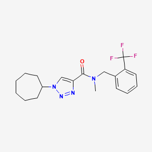 1-cycloheptyl-N-methyl-N-[2-(trifluoromethyl)benzyl]-1H-1,2,3-triazole-4-carboxamide