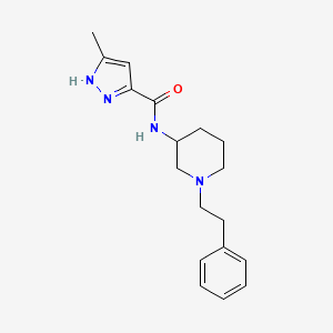 5-methyl-N-[1-(2-phenylethyl)piperidin-3-yl]-1H-pyrazole-3-carboxamide