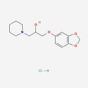 1-(1,3-Benzodioxol-5-yloxy)-3-piperidin-1-ylpropan-2-ol;hydrochloride