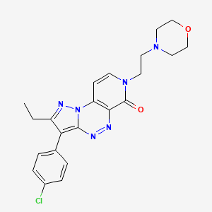 3-(4-chlorophenyl)-2-ethyl-7-[2-(4-morpholinyl)ethyl]pyrazolo[5,1-c]pyrido[4,3-e][1,2,4]triazin-6(7H)-one