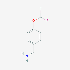molecular formula C8H9F2NO B061096 4-(二氟甲氧基)苯甲胺 CAS No. 177842-14-7