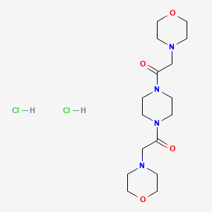 2-Morpholin-4-yl-1-[4-(2-morpholin-4-ylacetyl)piperazin-1-yl]ethanone;dihydrochloride