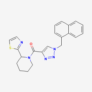 1-{[1-(1-naphthylmethyl)-1H-1,2,3-triazol-4-yl]carbonyl}-2-(1,3-thiazol-2-yl)piperidine