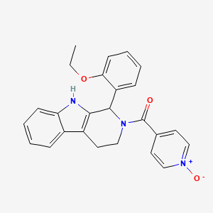 molecular formula C25H23N3O3 B6109639 1-(2-ethoxyphenyl)-2-(1-oxidoisonicotinoyl)-2,3,4,9-tetrahydro-1H-beta-carboline 