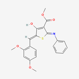 methyl 2-anilino-5-(2,4-dimethoxybenzylidene)-4-oxo-4,5-dihydro-3-thiophenecarboxylate