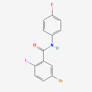 5-bromo-N-(4-fluorophenyl)-2-iodobenzamide