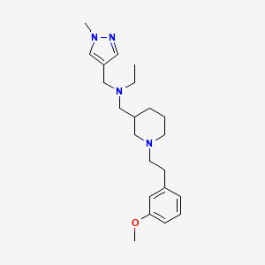 N-({1-[2-(3-methoxyphenyl)ethyl]-3-piperidinyl}methyl)-N-[(1-methyl-1H-pyrazol-4-yl)methyl]ethanamine