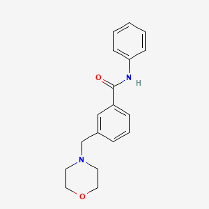 molecular formula C18H20N2O2 B6109692 3-(4-morpholinylmethyl)-N-phenylbenzamide 