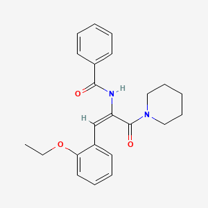 N-[(E)-1-(2-ethoxyphenyl)-3-oxo-3-piperidin-1-ylprop-1-en-2-yl]benzamide