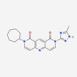 2-cycloheptyl-8-(3-methyl-1H-1,2,4-triazol-5-yl)pyrido[4,3-b][1,6]naphthyridine-1,9(2H,8H)-dione