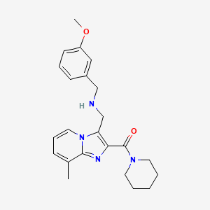 (3-methoxybenzyl){[8-methyl-2-(1-piperidinylcarbonyl)imidazo[1,2-a]pyridin-3-yl]methyl}amine