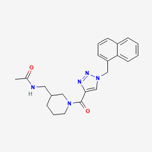 N-[(1-{[1-(1-naphthylmethyl)-1H-1,2,3-triazol-4-yl]carbonyl}-3-piperidinyl)methyl]acetamide