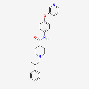 1-(2-phenylpropyl)-N-[4-(3-pyridinyloxy)phenyl]-4-piperidinecarboxamide