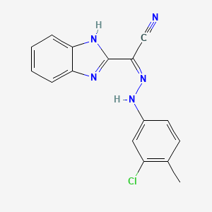 1H-benzimidazol-2-yl[(3-chloro-4-methylphenyl)hydrazono]acetonitrile