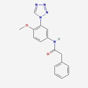 molecular formula C16H15N5O2 B6109849 N-[4-methoxy-3-(1H-tetrazol-1-yl)phenyl]-2-phenylacetamide 