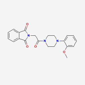 molecular formula C21H21N3O4 B6109854 2-{2-[4-(2-METHOXYPHENYL)PIPERAZIN-1-YL]-2-OXOETHYL}-2,3-DIHYDRO-1H-ISOINDOLE-1,3-DIONE 