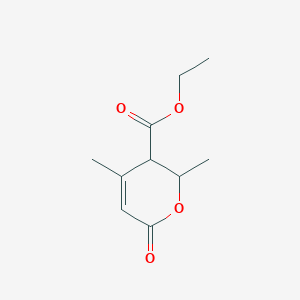 Ethyl 2,4-dimethyl-6-oxo-2,3-dihydropyran-3-carboxylate