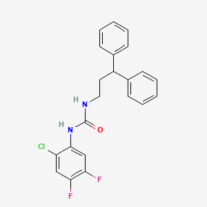 3-(2-CHLORO-4,5-DIFLUOROPHENYL)-1-(3,3-DIPHENYLPROPYL)UREA