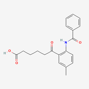 6-[2-(benzoylamino)-5-methylphenyl]-6-oxohexanoic acid