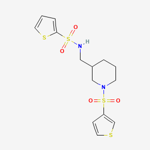 N-{[1-(3-thienylsulfonyl)-3-piperidinyl]methyl}-2-thiophenesulfonamide